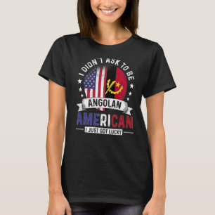 Angolanische amerikanische Länder Flaggen des Land T-Shirt
