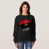 Angolanische Flagge Angola Sweatshirt (Vorne ganz)