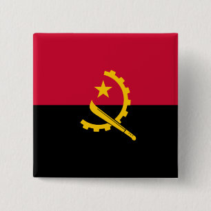 angolanische Flagge Button