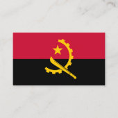 Angolanische Flagge, Flagge Angolas Visitenkarte (Vorderseite)