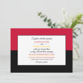 Angolanische Flagge, Flagge von Angola Einladung (Stehend Vorderseite)