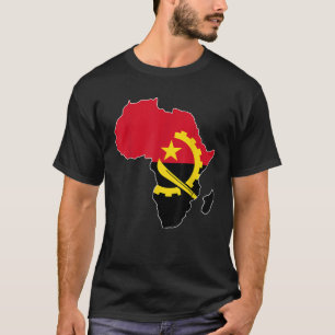 Angolanischer Stolz I Liebe Angola Flagge Afrikas T-Shirt