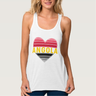 Angolanisches Herz, ich liebe Angola Tank Top