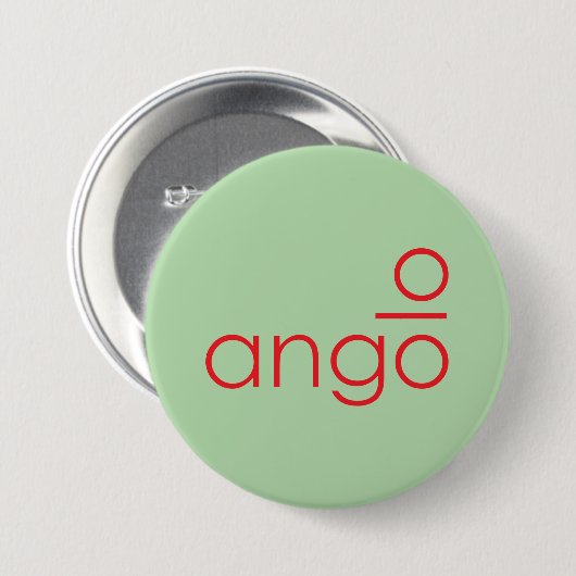 ANGOLO Abstrakte Schaltflächen-Geometrische Textku Button (Vorne & Hinten)