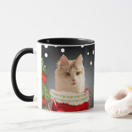 Angora Cat Holiday Tasse