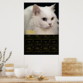 Angora Cat with Heterochromia – 2026 Calendar Poster (Küche)