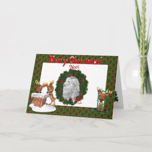 Angora Goat Christmas Card Feiertagskarte