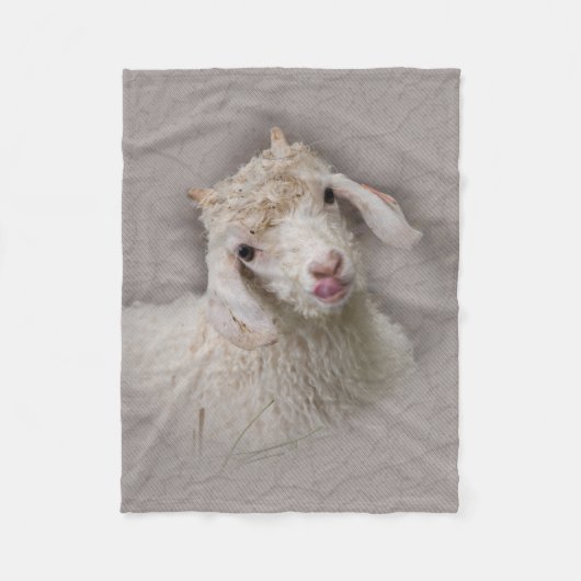 Angora Goat Fleecedecke (Vorderseite)