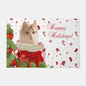 Angora Happy Holidays Fußmatte (Vorderseite)