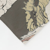 Angora-Kaninchen Fleecedecke (Ecke)