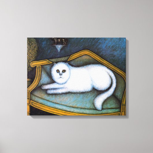 Angora-Katze, Morris Hirshfield Leinwanddruck (Vorderseite)