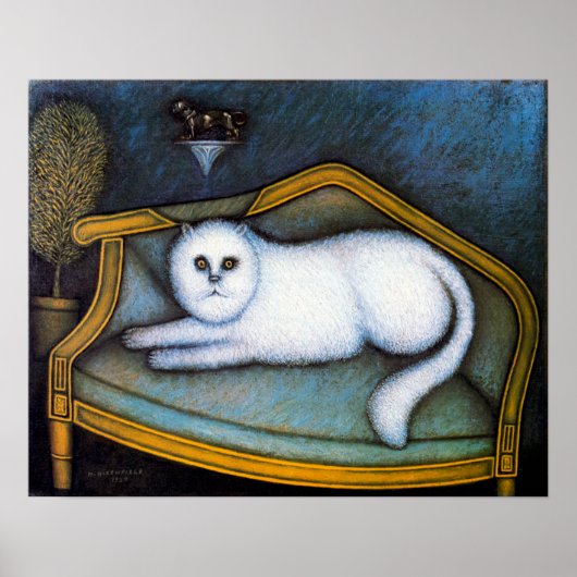 Angora-Katze, Morris Hirshfield Poster (Vorne)