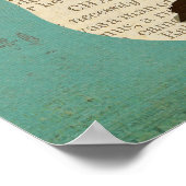 ANGORA RABBIT RETRO Art Poster (Ecke)