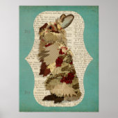 ANGORA RABBIT RETRO Art Poster (Vorne)