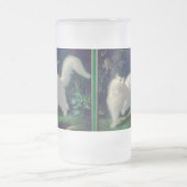 Angorakatzen-Tasse Mattglas Bierglas (Mittel)