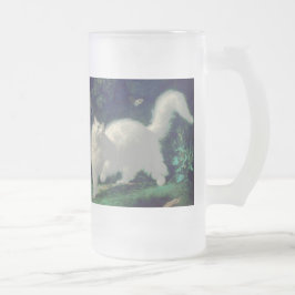 Angorakatzen-Tasse Mattglas Bierglas