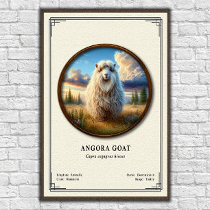 Angoraziege Zoologie-Serie Poster