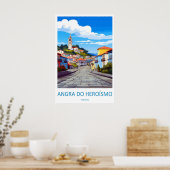 Angra Do Herosmo Vintage Reiseposter Ski Poster (Küche)