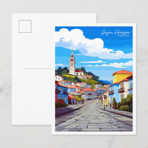 Angra Heroismo Portugal Vintage-Reise Postkarte
