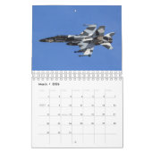 Angreifer-und Gegner-Flugzeug-Kalender mit 2019 US Kalender (Mär 2026)