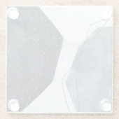 Angrenzende Abstraktion Glasuntersetzer (Rückseite)