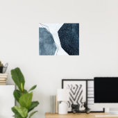 Angrenzende Abstraktion Poster (Heimbüro)