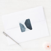 Angrenzende Abstraktion Quadratischer Aufkleber (Umschlag)