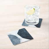 Angrenzende Abstraktion Rechteckiger Pappuntersetzer (Vor Ort)