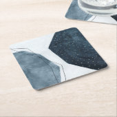 Angrenzende Abstraktion Rechteckiger Pappuntersetzer (angewinkelt)