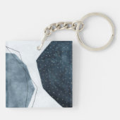 Angrenzende Abstraktion Schlüsselanhänger (Rückseite)