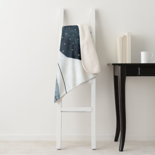 Angrenzende Abstraktion Sherpadecke (Beispiel)