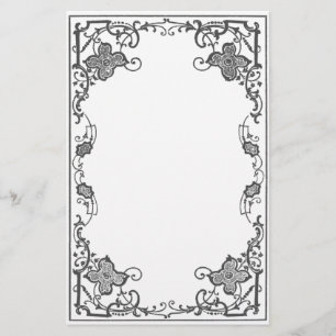 Angrenzende Rose (Schnee) Briefpapier