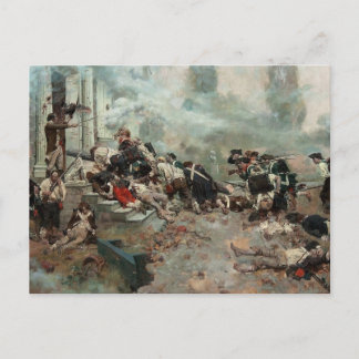 Angriff auf das Kauhaus (Schlacht von Germantown) Postkarte