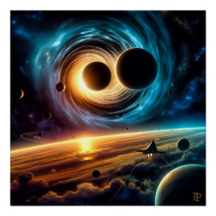 Angriff auf das schurkische Schwarze Loch Poster