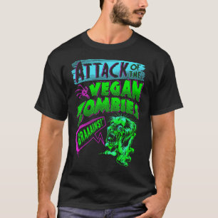 Angriff auf das Vegane Zombies Vegetarisches Hallo T-Shirt