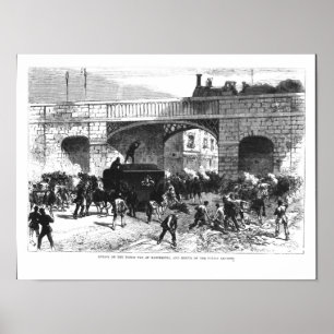 Angriff auf dem Gefängnis Van in Manchester Poster