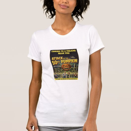 Angriff auf den 50ft Pumpkin T-Shirt (Vorderseite)