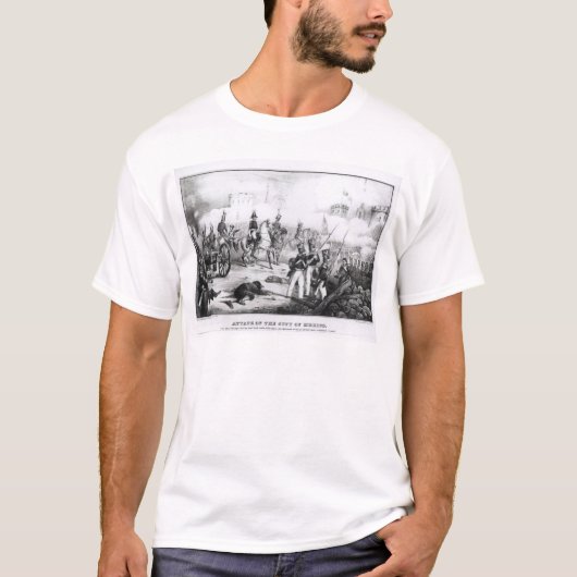 Angriff auf der Stadt von Mexiko T-Shirt (Vorderseite)