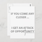 Angriff auf die Chance Postkarte (Vorne/Hinten)