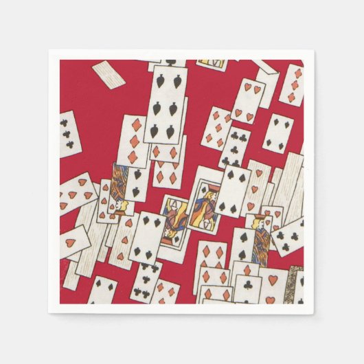 Angriff auf die Karten 4 Serviette (Vorderseite)