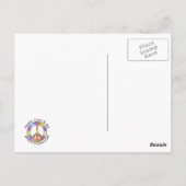 Angriff auf die psychedelische Ladybug Postkarte (Rückseite)