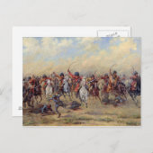 Angriff auf die "Sparte" Postkarte (Vorne/Hinten)