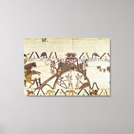 Angriff auf die Stadt Dinan Leinwanddruck (Vorderseite)