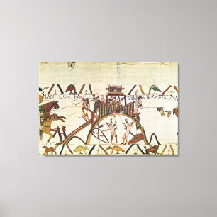 Angriff auf die Stadt Dinan Leinwanddruck