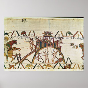 Angriff auf die Stadt Dinan Poster