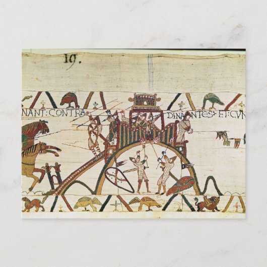 Angriff auf die Stadt Dinan Postkarte (Vorderseite)