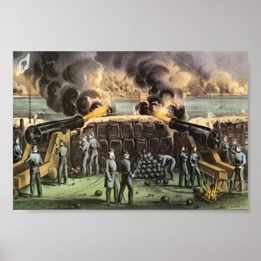 Angriff auf Ft. Sumter Poster (Vorne)