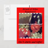 Angriff auf Killer Eggplant! Postkarte (Vorne/Hinten)