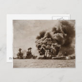 Angriff auf Pearl Harbor Postkarte (Vorne/Hinten)