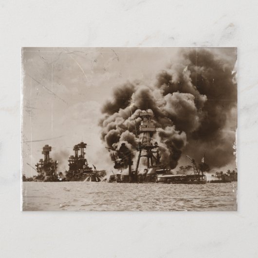 Angriff auf Pearl Harbor Postkarte (Vorderseite)